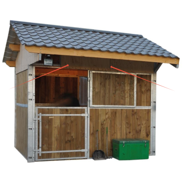 Fermeture supérieure de façade La Gée pour box Fermeture supérieure de façade La Gée pour box