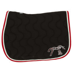 Tapis de selle Pénélope Classique Noir / rouge Tapis de selle Pénélope Classique Noir / rouge