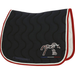 Tapis de selle Pénélope Classique Marine / rouge Bleu Tapis de selle Pénélope Classique Marine / rouge Bleu