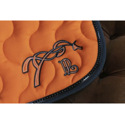Tapis de selle Pénélope Classique Orange / noir Tapis de selle Pénélope Classique Orange / noir