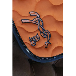 Tapis de selle Pénélope Classique Orange / noir Tapis de selle Pénélope Classique Orange / noir