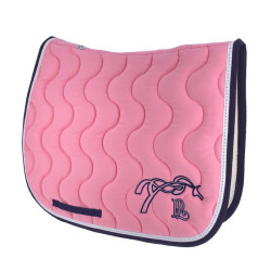 Tapis de selle Pénélope Classique Rose / marine Tapis de selle Pénélope Classique Rose / marine