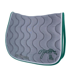 Tapis de selle Pénélope Classique Gris clair / vert Tapis de selle Pénélope Classique Gris clair / vert