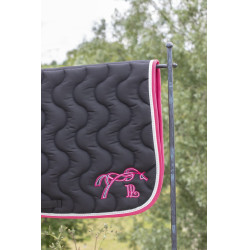 Tapis de selle Pénélope Classique Noir / fuchsia Tapis de selle Pénélope Classique Noir / fuchsia
