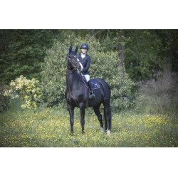 Tapis de selle Pénélope Classique Marine / blanc Bleu Tapis de selle Pénélope Classique Marine / blanc Bleu