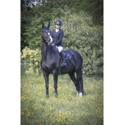 Tapis de selle Pénélope Classique Marine / blanc Bleu Tapis de selle Pénélope Classique Marine / blanc Bleu