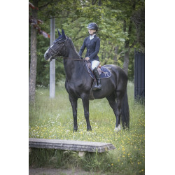 Tapis de selle Pénélope Classique Marine / blanc Bleu Tapis de selle Pénélope Classique Marine / blanc Bleu