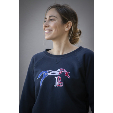 Sweat shirt Pénélope Chloé Bleu marine Sweat shirt Pénélope Chloé Bleu marine