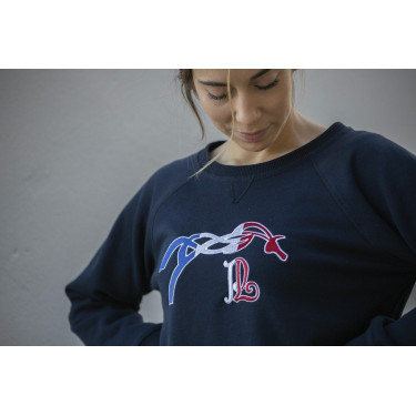 Sweat shirt Pénélope Chloé Bleu marine Sweat shirt Pénélope Chloé Bleu marine