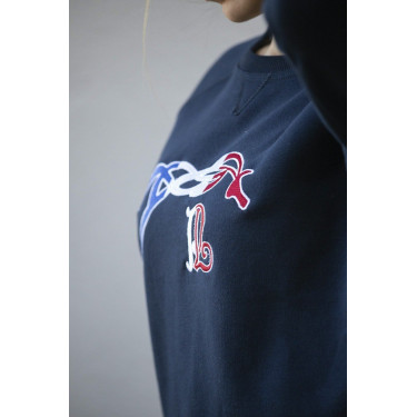 Sweat shirt Pénélope Chloé Bleu marine Sweat shirt Pénélope Chloé Bleu marine