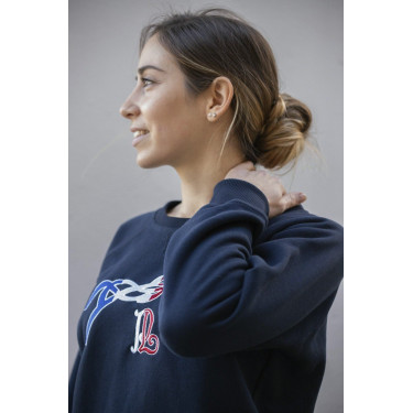 Sweat shirt Pénélope Chloé Bleu marine Sweat shirt Pénélope Chloé Bleu marine
