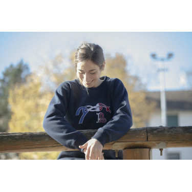 Sweat shirt Pénélope Chloé Bleu marine Sweat shirt Pénélope Chloé Bleu marine