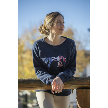 Sweat shirt Pénélope Chloé Bleu marine Sweat shirt Pénélope Chloé Bleu marine