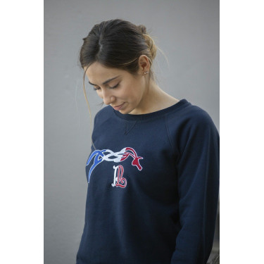 Sweat shirt Pénélope Chloé Bleu marine Sweat shirt Pénélope Chloé Bleu marine