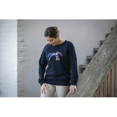 Sweat shirt Pénélope Chloé Bleu marine Sweat shirt Pénélope Chloé Bleu marine