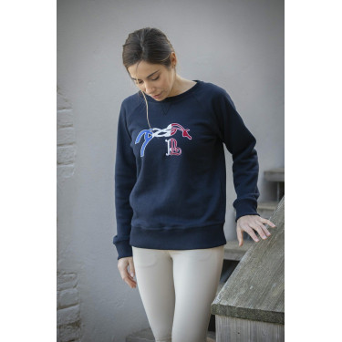 Sweat shirt Pénélope Chloé Bleu marine Sweat shirt Pénélope Chloé Bleu marine