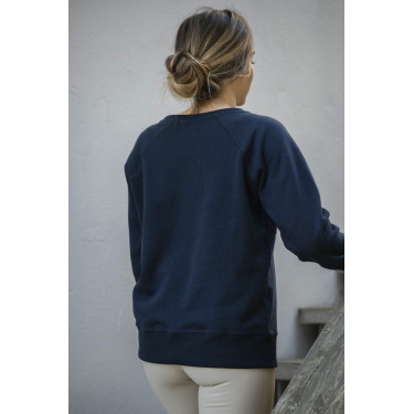 Sweat shirt Pénélope Chloé Bleu marine Sweat shirt Pénélope Chloé Bleu marine