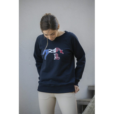 Sweat shirt Pénélope Chloé Bleu marine Sweat shirt Pénélope Chloé Bleu marine