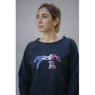 Sweat shirt Pénélope Chloé Bleu marine Sweat shirt Pénélope Chloé Bleu marine