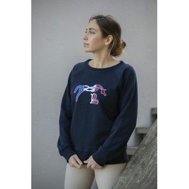 Sweat shirt Pénélope Chloé Bleu marine Sweat shirt Pénélope Chloé Bleu marine