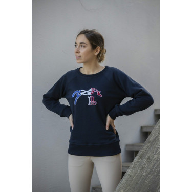 Sweat shirt Pénélope Chloé Bleu marine Sweat shirt Pénélope Chloé Bleu marine