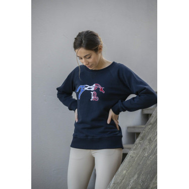 Sweat shirt Pénélope Chloé Bleu marine Sweat shirt Pénélope Chloé Bleu marine