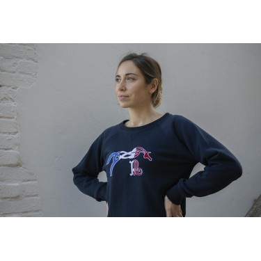 Sweat shirt Pénélope Chloé Bleu marine Sweat shirt Pénélope Chloé Bleu marine