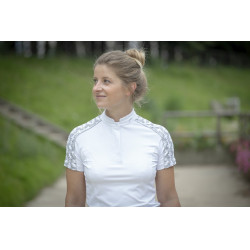 Polo Pénélope Anais Manches courtes Blanc Polo Pénélope Anais Manches courtes Blanc