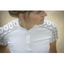 Polo Pénélope Anais Manches courtes Blanc Polo Pénélope Anais Manches courtes Blanc