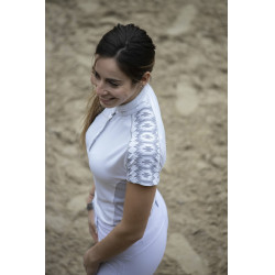 Polo Pénélope Anais Manches courtes Blanc Polo Pénélope Anais Manches courtes Blanc