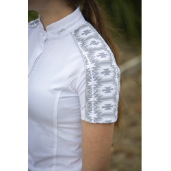 Polo Pénélope Anais Manches courtes Blanc Polo Pénélope Anais Manches courtes Blanc