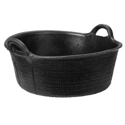 Mangeoire en caoutchouc Kerbl noire Mangeoire en caoutchouc Kerbl noire