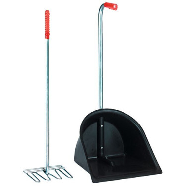 Pelle et Rateau à Crottins Mistboy 90 Cm Kerbl