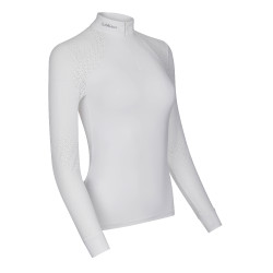 Polo de concours LeMieux Olivia manches longues Blanc Polo de concours LeMieux Olivia manches longues Blanc