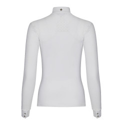 Polo de concours LeMieux Olivia manches longues Blanc Polo de concours LeMieux Olivia manches longues Blanc