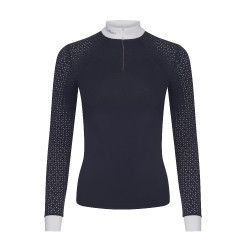 Polo de concours LeMieux Olivia manches longues Bleu marine Polo de concours LeMieux Olivia manches longues Bleu marine