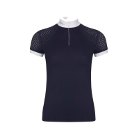 Polo de concours LeMieux Olivia manches courtes Bleu marine Polo de concours LeMieux Olivia manches courtes Bleu marine