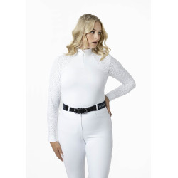 Polo de concours LeMieux Olivia manches longues Blanc Polo de concours LeMieux Olivia manches longues Blanc