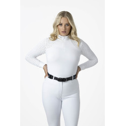 Polo de concours LeMieux Olivia manches longues Blanc Polo de concours LeMieux Olivia manches longues Blanc