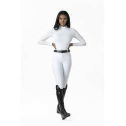 Polo de concours LeMieux Olivia manches longues Blanc Polo de concours LeMieux Olivia manches longues Blanc