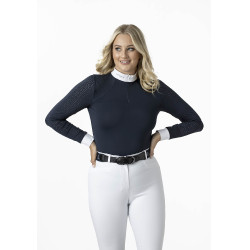 Polo de concours LeMieux Olivia manches longues Bleu marine Polo de concours LeMieux Olivia manches longues Bleu marine