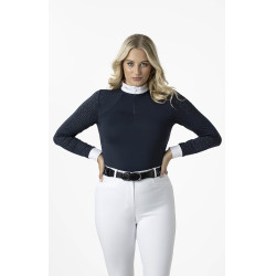 Polo de concours LeMieux Olivia manches longues Bleu marine Polo de concours LeMieux Olivia manches longues Bleu marine