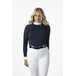 Polo de concours LeMieux Olivia manches longues Bleu marine Polo de concours LeMieux Olivia manches longues Bleu marine
