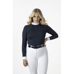 Polo de concours LeMieux Olivia manches longues Bleu marine Polo de concours LeMieux Olivia manches longues Bleu marine