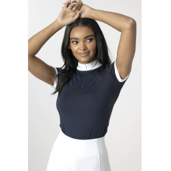 Polo de concours LeMieux Olivia manches courtes Bleu marine Polo de concours LeMieux Olivia manches courtes Bleu marine