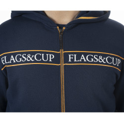 Sweat zippé enfant Perico Flags & Cup Bleu marine Sweat zippé enfant Perico Flags & Cup Bleu marine