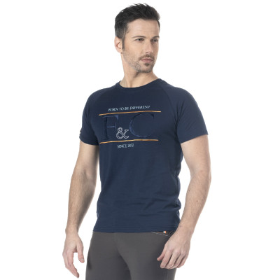 T-shirt homme Pedro Flags & Cup Bleu marine