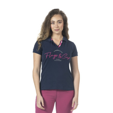 Polo femme Salta Flags & Cup Bleu marine
