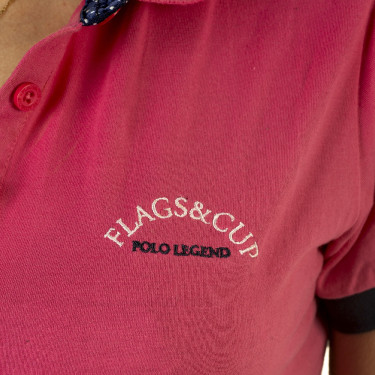 Polo femme Catamarca Flags & Cup Fuchsia Rose