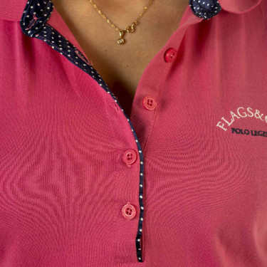 Polo femme Catamarca Flags & Cup Fuchsia Rose